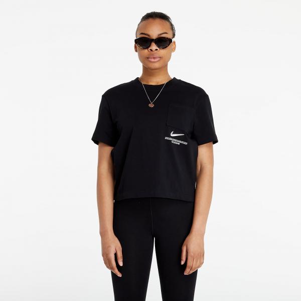 Nike Sportswear Swoosh Top Black/ White