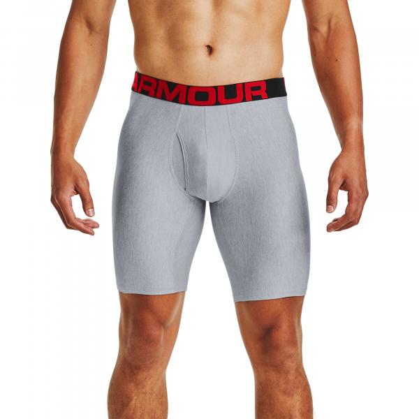 Under Armour Tech 9In 2 Pack Gray/ Jet Gray Light Heather