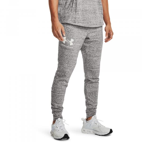Kalhoty Under Armour Rival Terry Jogger White/ Onyx White S
