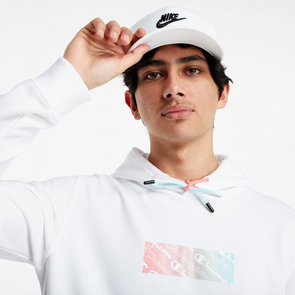 Champion Legacy American Pastels Hooded Sweatshirt White