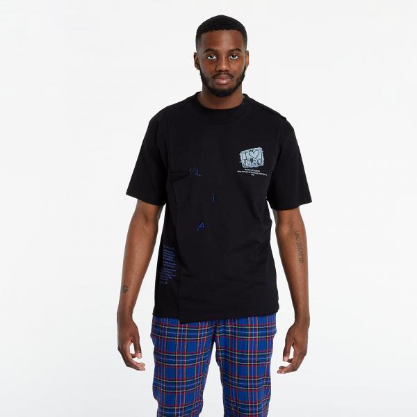 LIFE IS PORNO Handmade Prague Tee Black