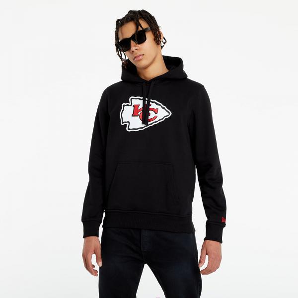 New Era NFL Team Logo Po Hoodie Kansas City Chiefs Black