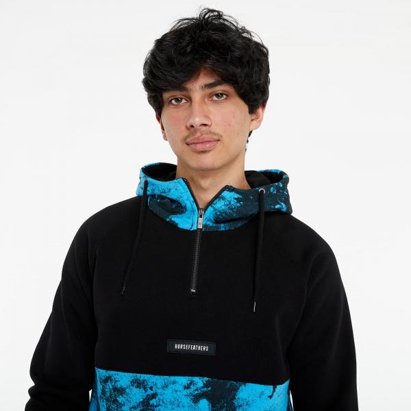 Horsefeathers Murphy Sweatshirt Blue Tie Dye