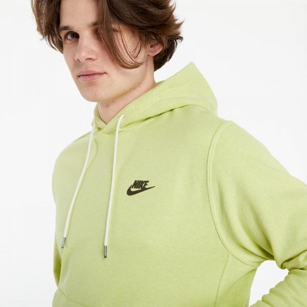 Nike Sportswear Men's Pullover Hoodie Limelight/ Dk Smoke Grey