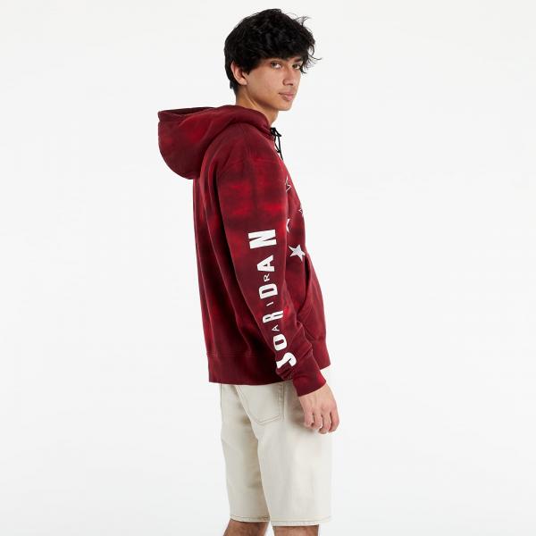 Jordan Legacy AJ6 Graphic Fleece Pullover Hoodie Black/ Gym Red