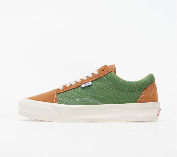 Vans Vault Old Skool NS OG LX (Suede/ Canvas) Brown/ Green