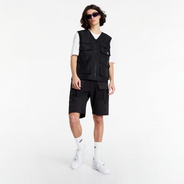 Calvin Klein Jeans Recycled Polyester Utility Vest Black