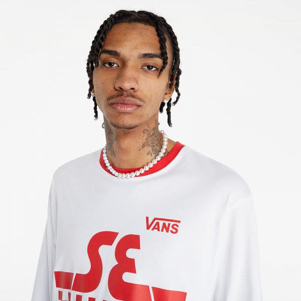 Vans x Se Bikes Ls Tee (Se Bikes) White/ Highriskred