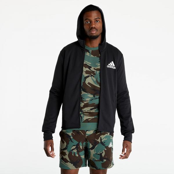 adidas D2M Motion Full Zip Hoodie Black/ White