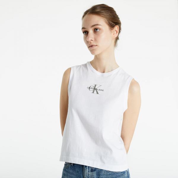 Calvin Klein Jeans Monogram Tank Top Bright White