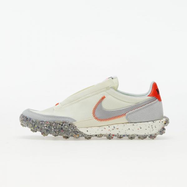 Nike Waffle Racer Crater Coconut Milk/ Metallic Silver-Team Orange