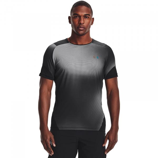 Under Armour Hg Rush 2.0 Print SS Tee Black