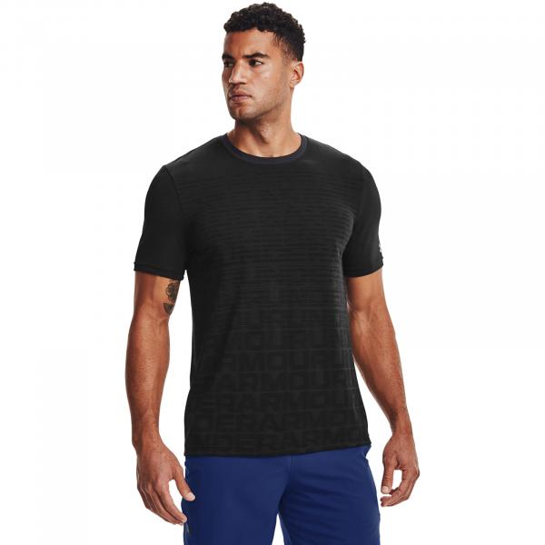 Under Armour Seamless Wordmark SS Tee Black