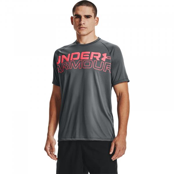 Under Armour Tech 2.0 Wordmark SS Tee Gray