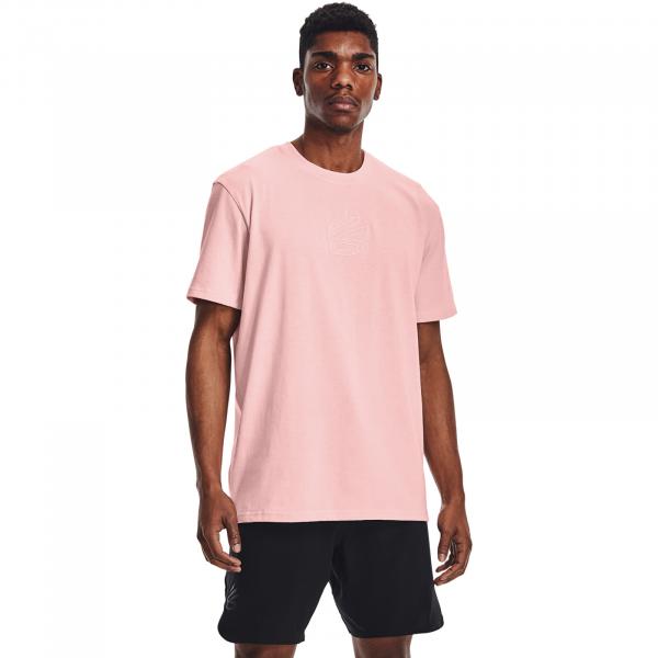 Under Armour Curry Embroidered Undrtd Tee Pink