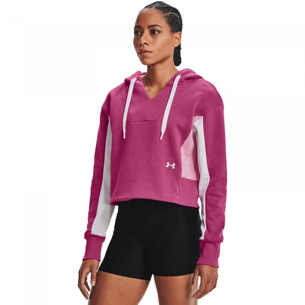Under Armour Rival Fleece Emb Hoodie Pink
