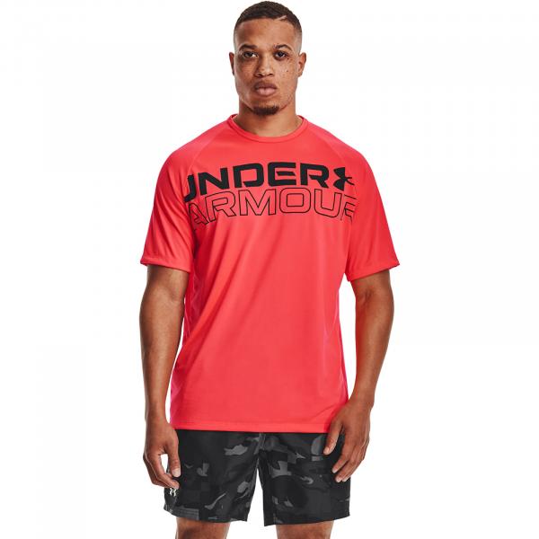 Under Armour Tech 2.0 Wordmark SS Tee Red