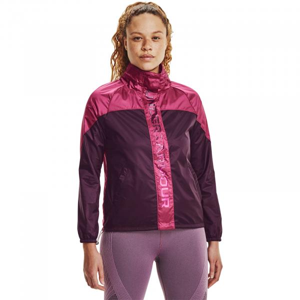 Under Armour Recover Woven Shine Fz Jacket Purple