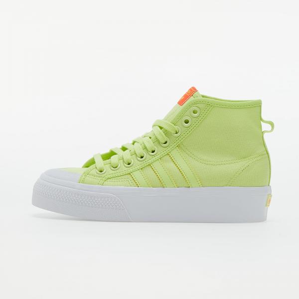 adidas Nizza Platform Mid W Semi Frozen Yellow/ Ftwr White/ Solar Red