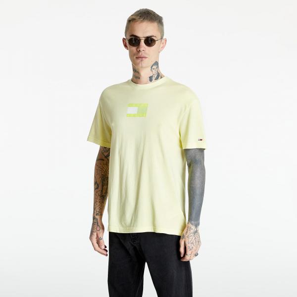 Tommy Jeans Tonal Flag Tee Faded Lime