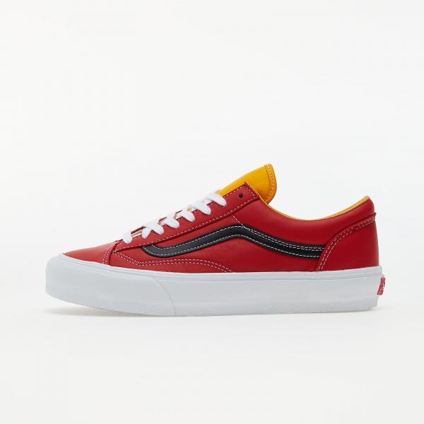 Vans Vault Style 36 VLT LX (Leather) Racing Red/ Saffron