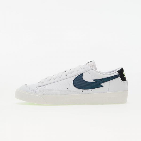 Nike Blazer Low '77 White/ Aquamarine-Lime Glow-Off Noir