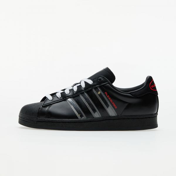 adidas x Pleasures Superstar Core Black/ Ftwr White/ Red