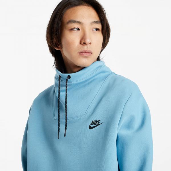 Nike Sportswear Tech Fleece LS FNL Nk Top Cerulean/ Black