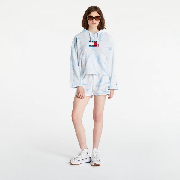 Tommy Jeans Boxy Tie-Dye Flag Hoodie Tie Dye Print