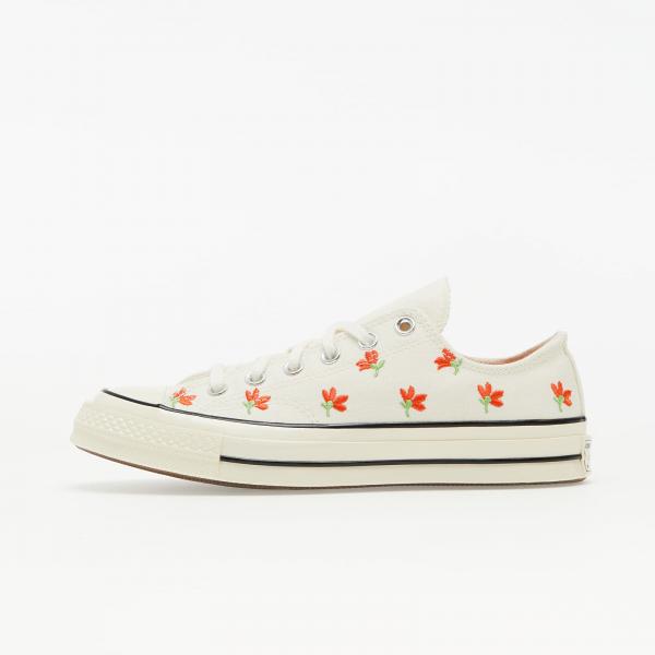 Converse Chuck 70 Egret/ Bright Poppy/ Black