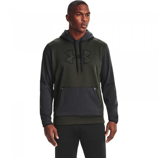 Under Armour Af Textured Big Logo Hoodie Green