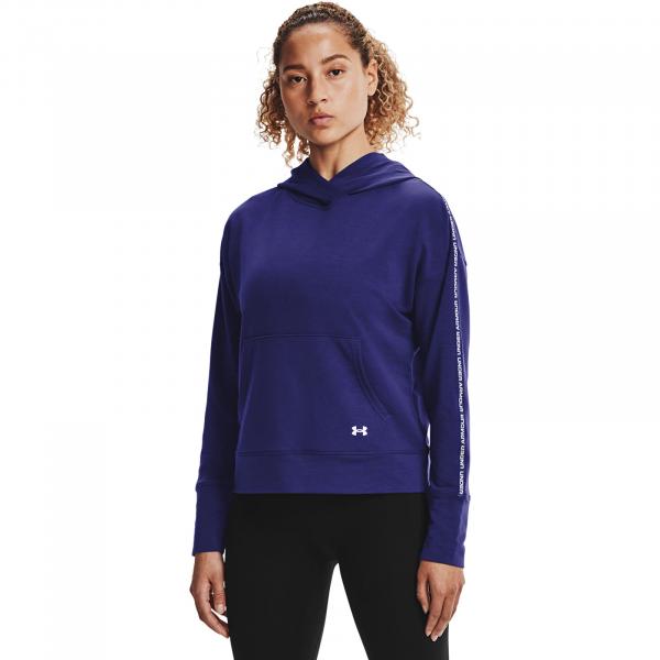 Under Armour Rival Terry Taped Hoodie Blue