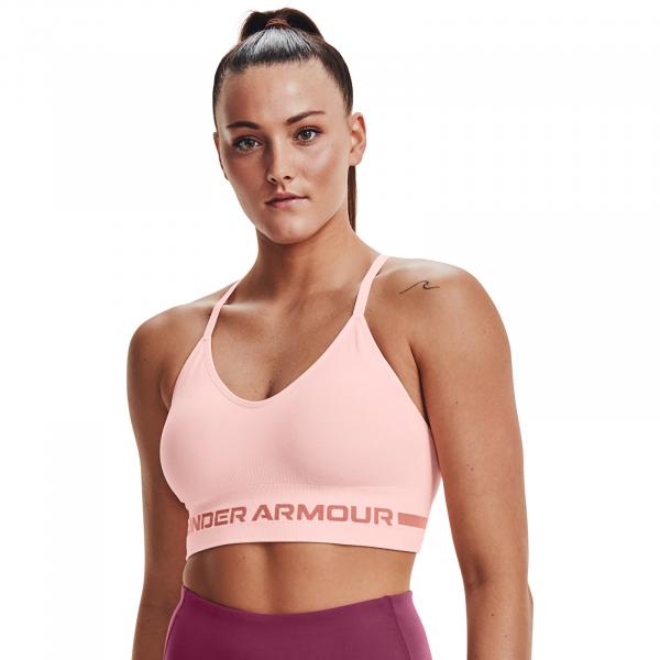 Under Armour Seamless Low Long Bra Pink