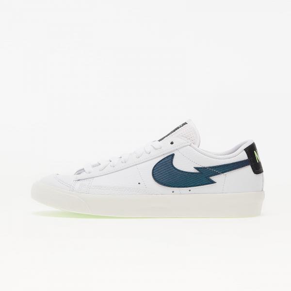 Nike Blazer Low '77 (GS) White/ Aquamarine-Lime Glow-Off Noir