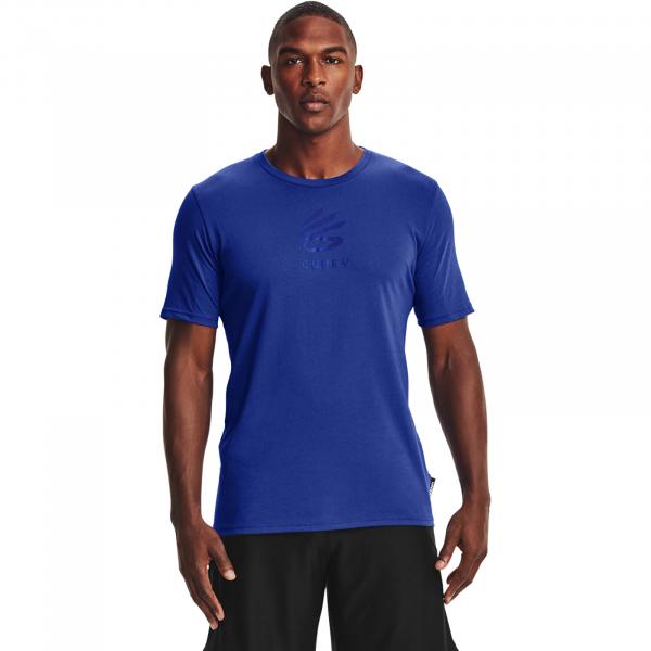 Under Armour Curry Logo Ss Tee Blue