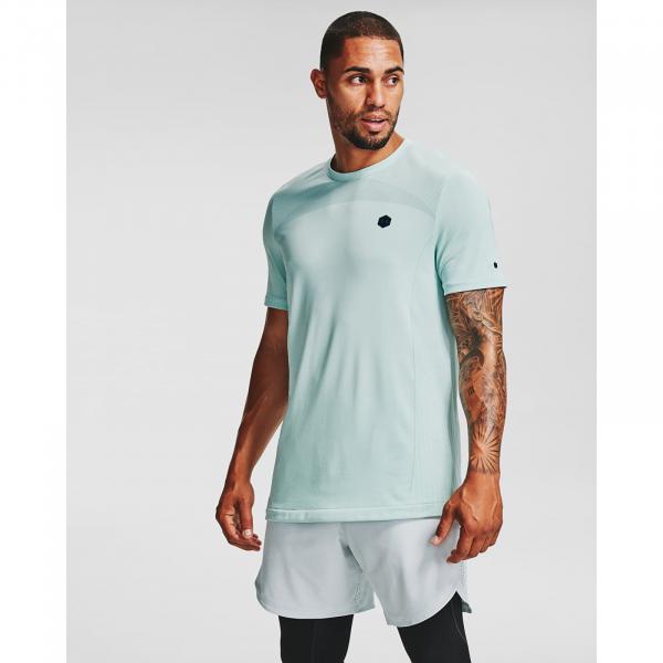 UUnder Armour Rush Seamless Fitted Tee Blue