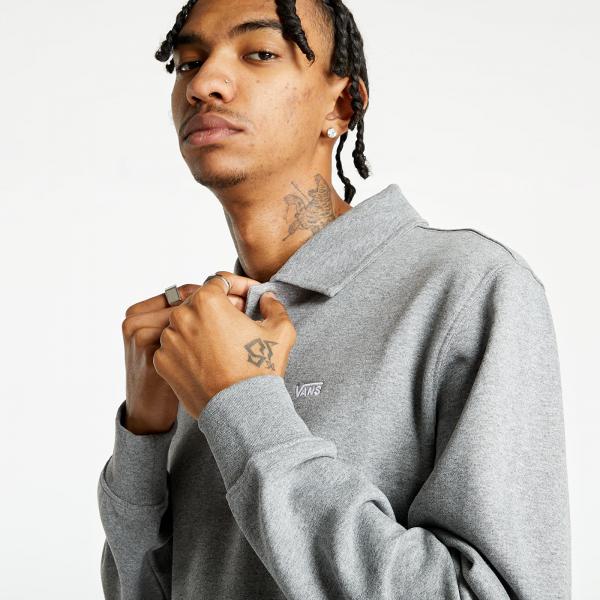 Vans Not Preppy Polo Fleece Cement Heather