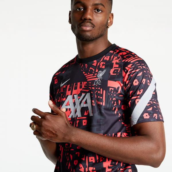 Nike Men's Pre-Match Short-Sleeve Soccer Top Black/ Wolf Grey