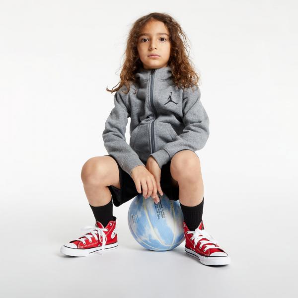 Air Jordan Jumpman Fleece FZ Hoodie (2-7Y) Carbon Heather