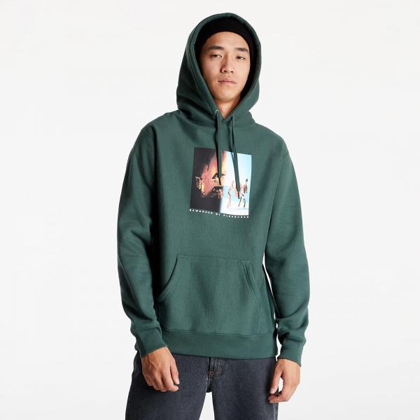 PLEASURES Republic Premium Hoody Alpine Green