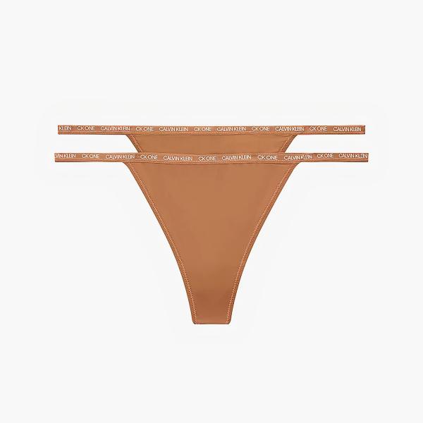 Calvin Klein Thong 2 Pack Bronzed