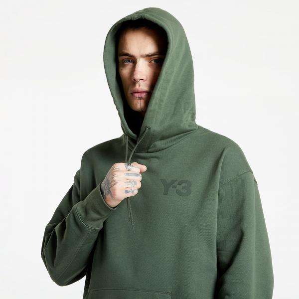 Y-3 M Classic Chest Logo Hoodie Shadow Green S16