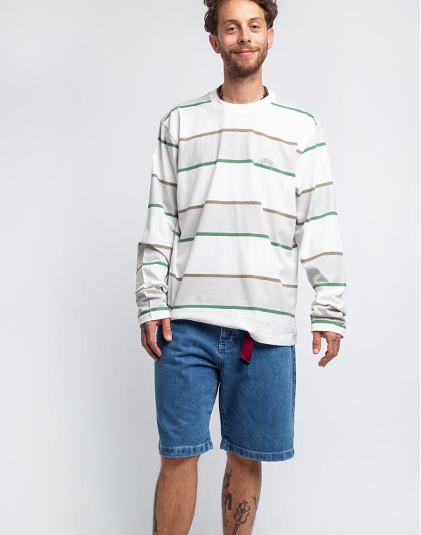 Stüssy Bold Stripe LS Crew BONE S