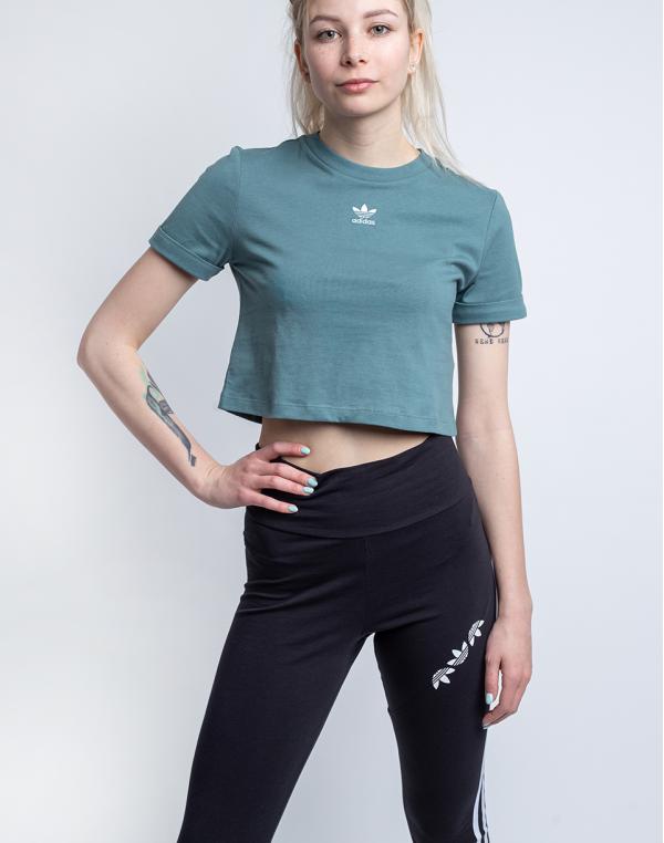 adidas Originals Crop Top Adicolor Classics Roll-Up Sleeve HAZEME 38
