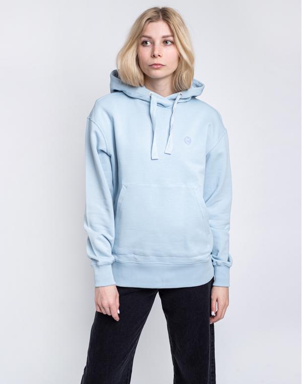 Knowledge Cotton Daphne Basic Badge Hoodie 1009 Skyway XS