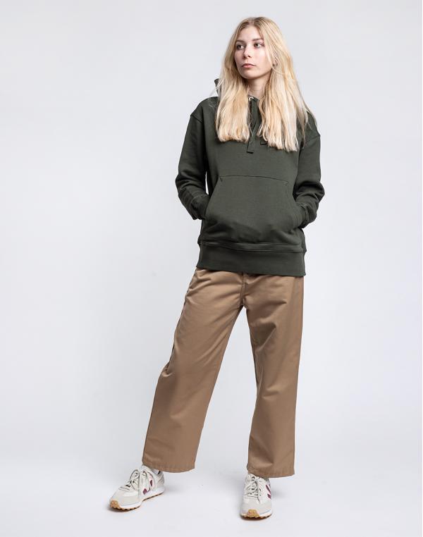 Knowledge Cotton Daphne Basic Badge Hoodie 1090 Forrest Night XS