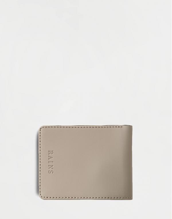 Rains Folded Wallet 17 Taupe
