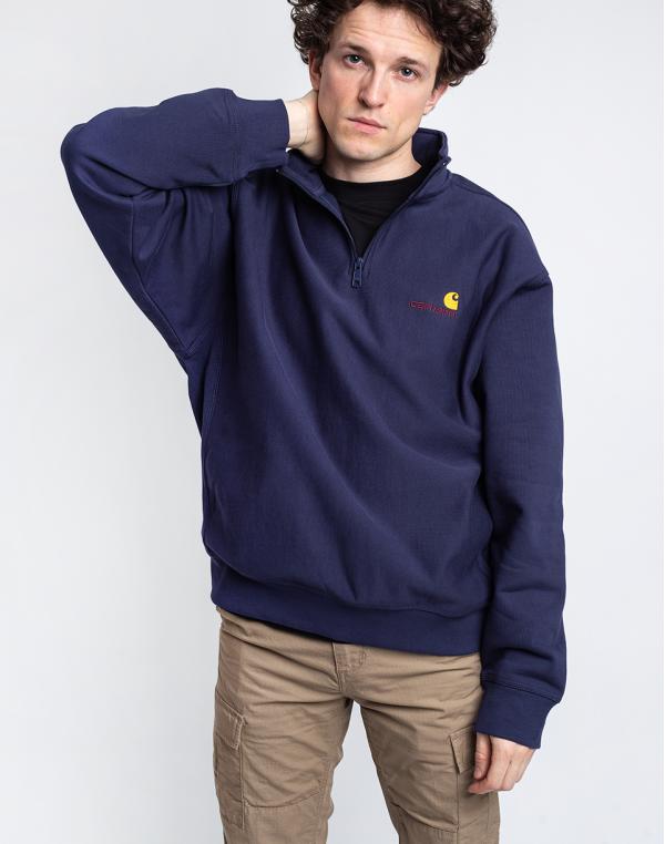 Carhartt WIP Half Zip American Script Sweat Space M