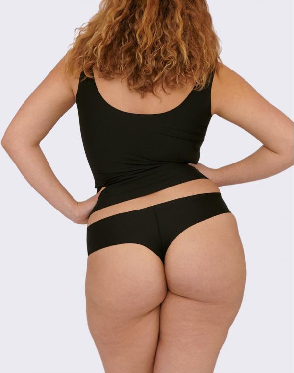 Organic Basics Invisible Cheeky Thong 2-pack Black M