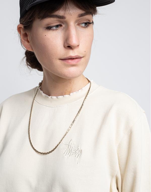 Stüssy Laure Lettuce Edge Crew NATURAL L
